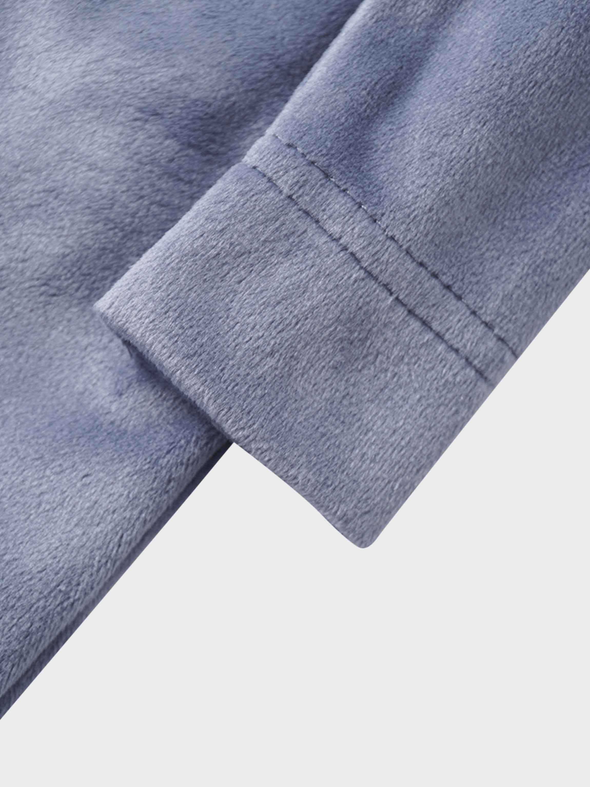 Velour Crossover Stretchy - Slate Blue