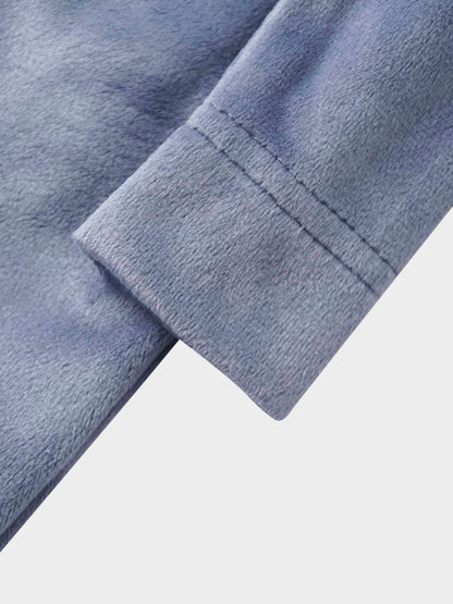 Velour Crossover Stretchy - Slate Blue