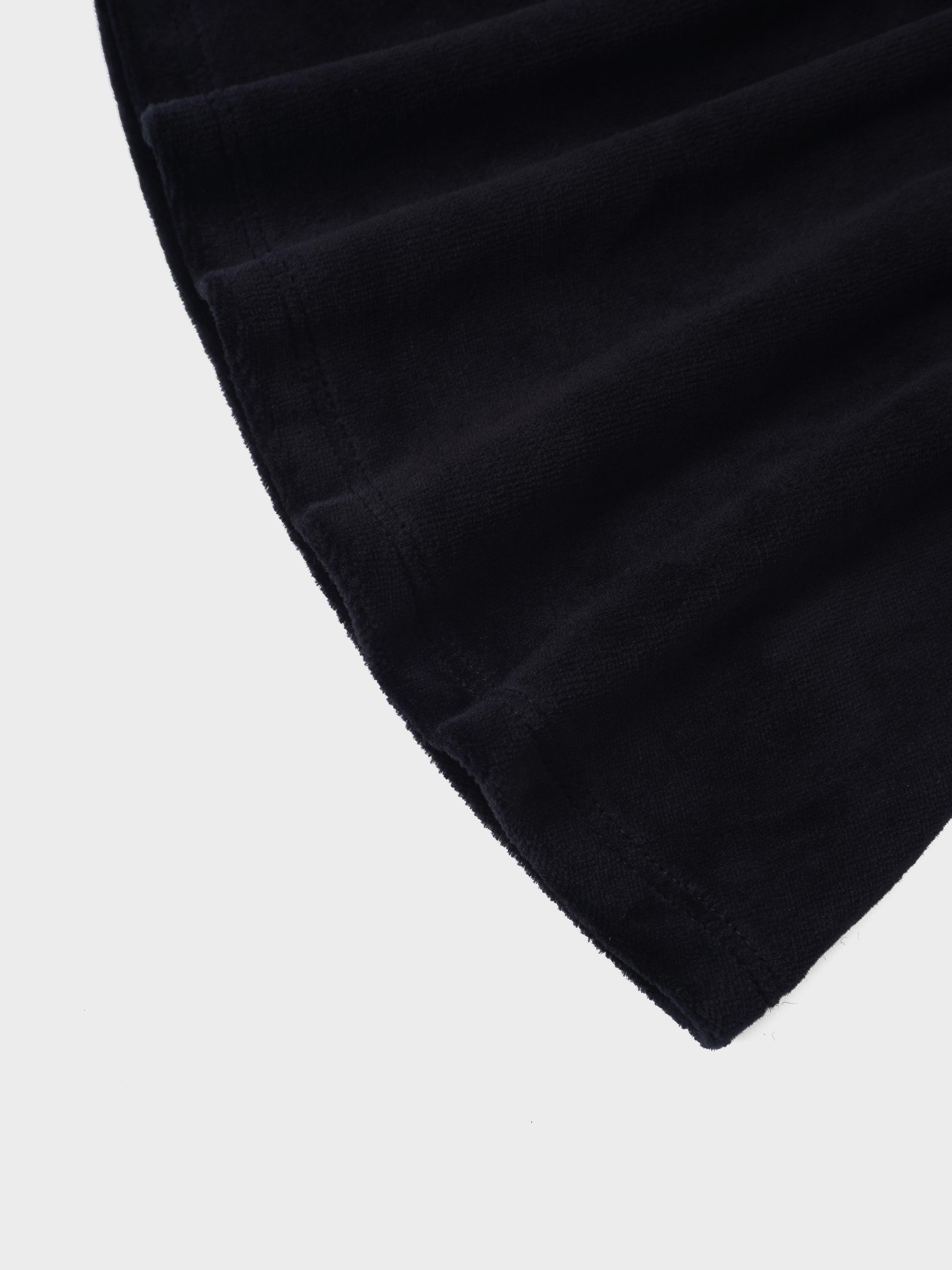 Velour Circle Skirt - Black