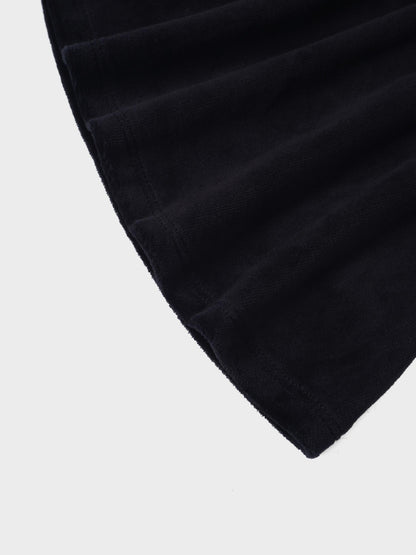 Velour Circle Skirt - Black