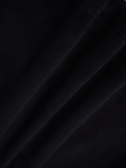 Velour Circle Skirt - Black