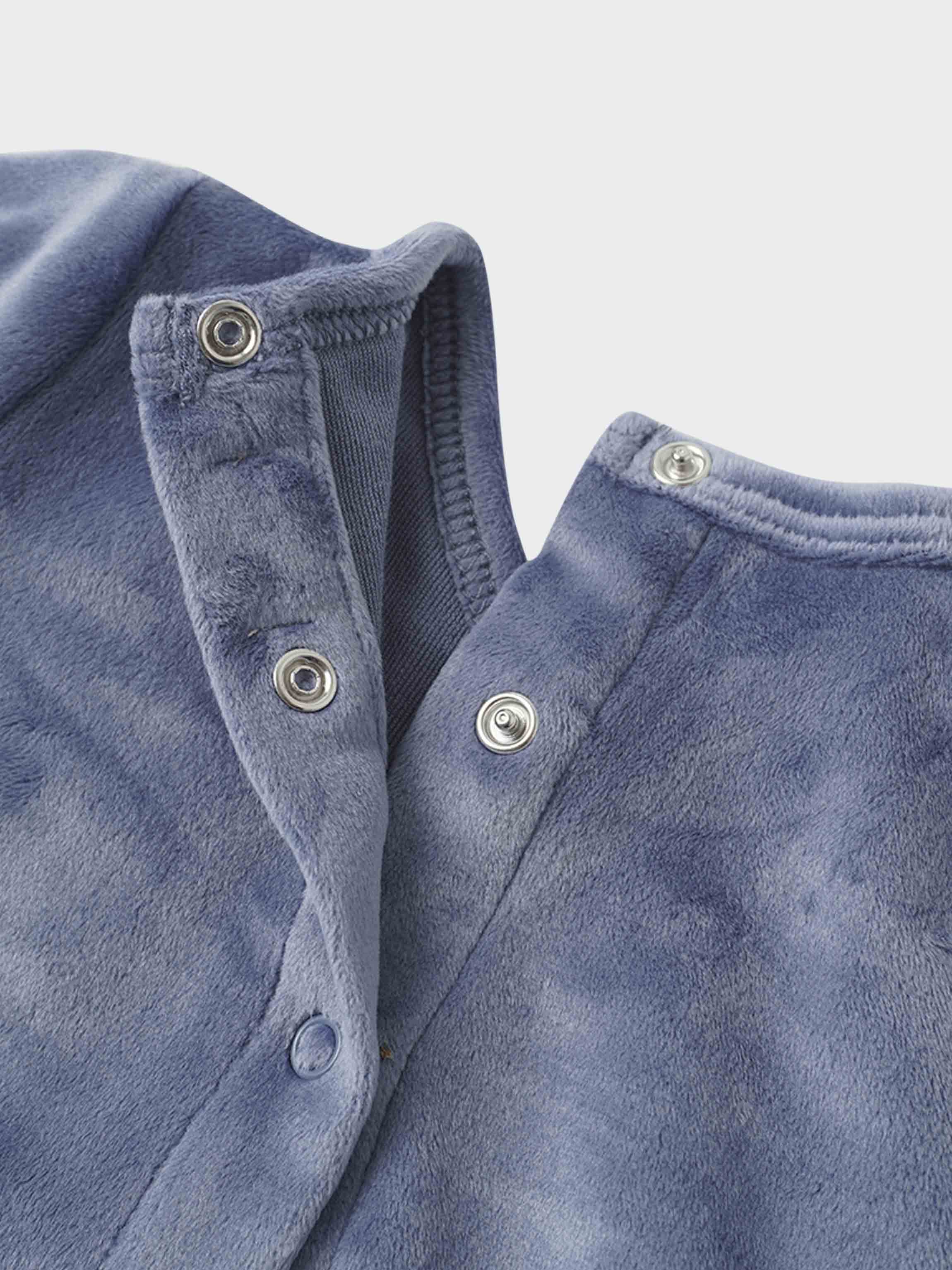 Velour Crossover Stretchy - Slate Blue