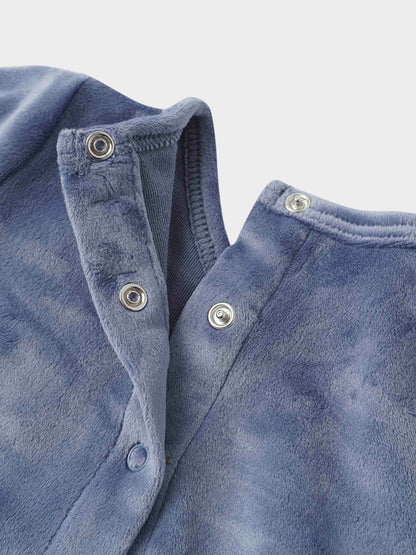 Velour Crossover Stretchy - Slate Blue