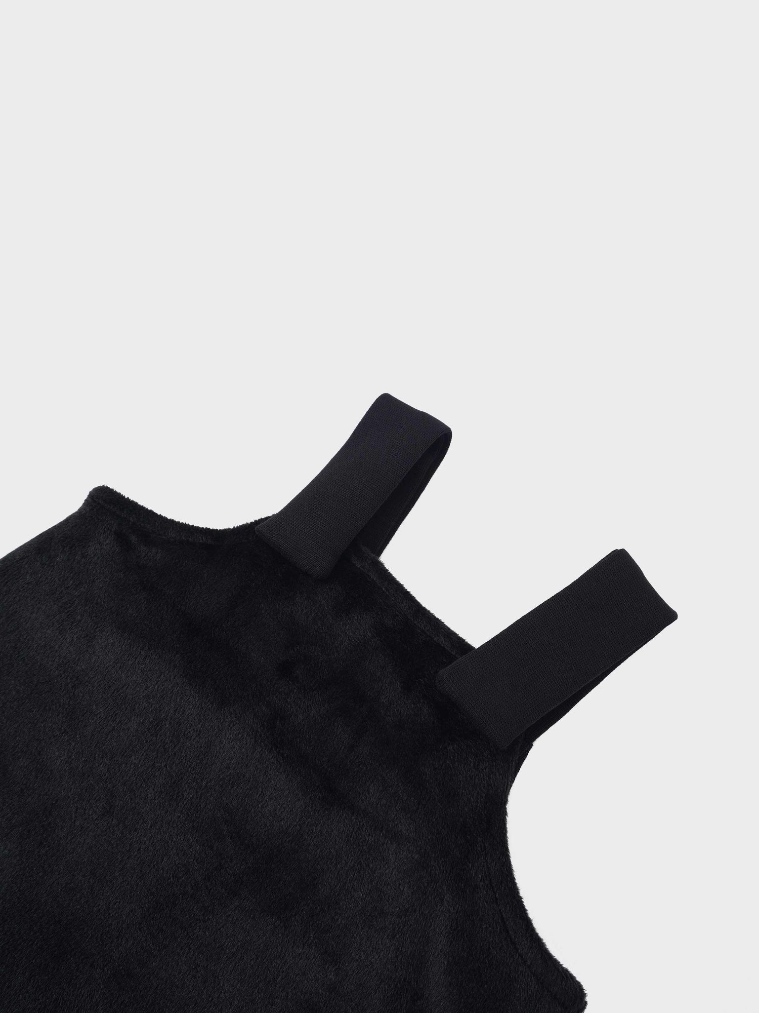 Black Velour Overalls