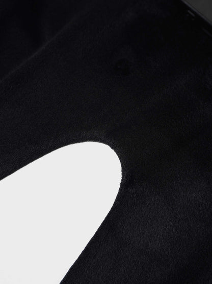 Black Velour Overalls