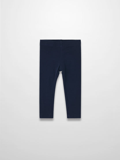 Non Ribbed Leggings - Dark Navy