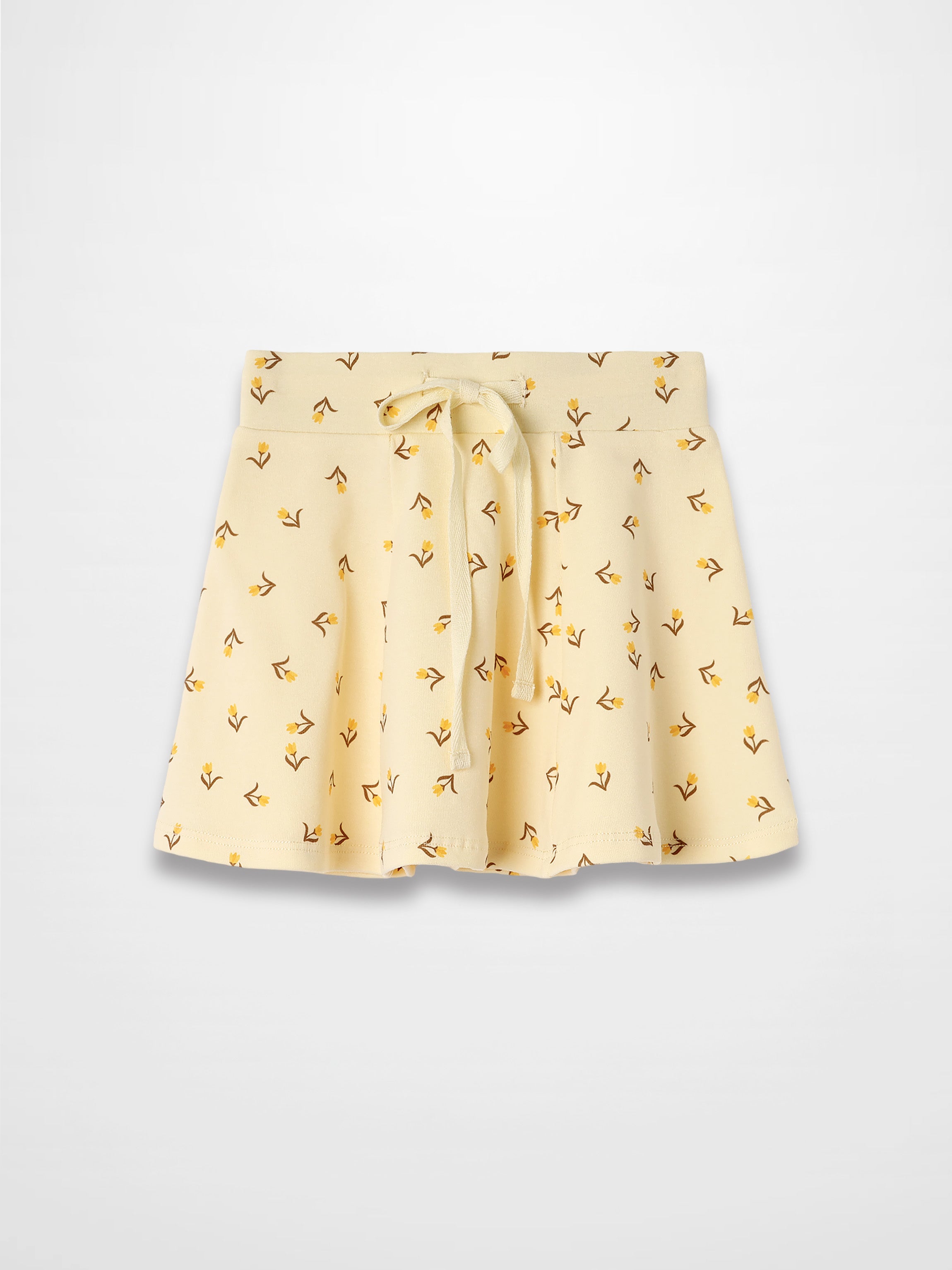 Butter Yellow Tulip 6 Panel Skirt