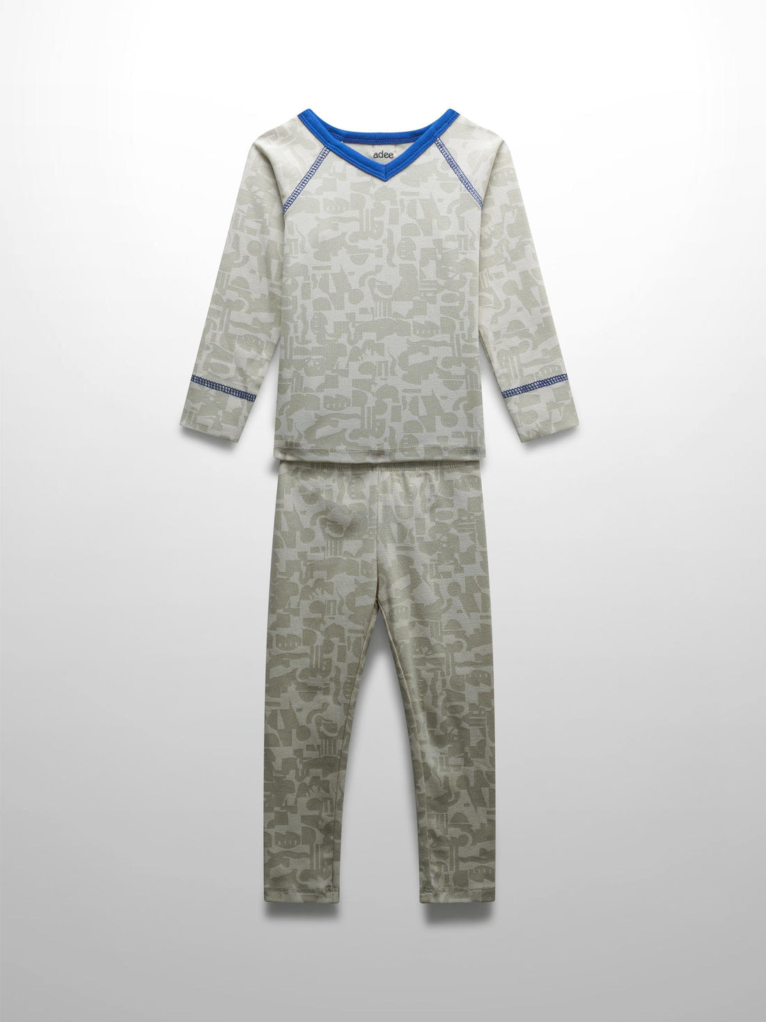 Abstract Pajamas-Blue