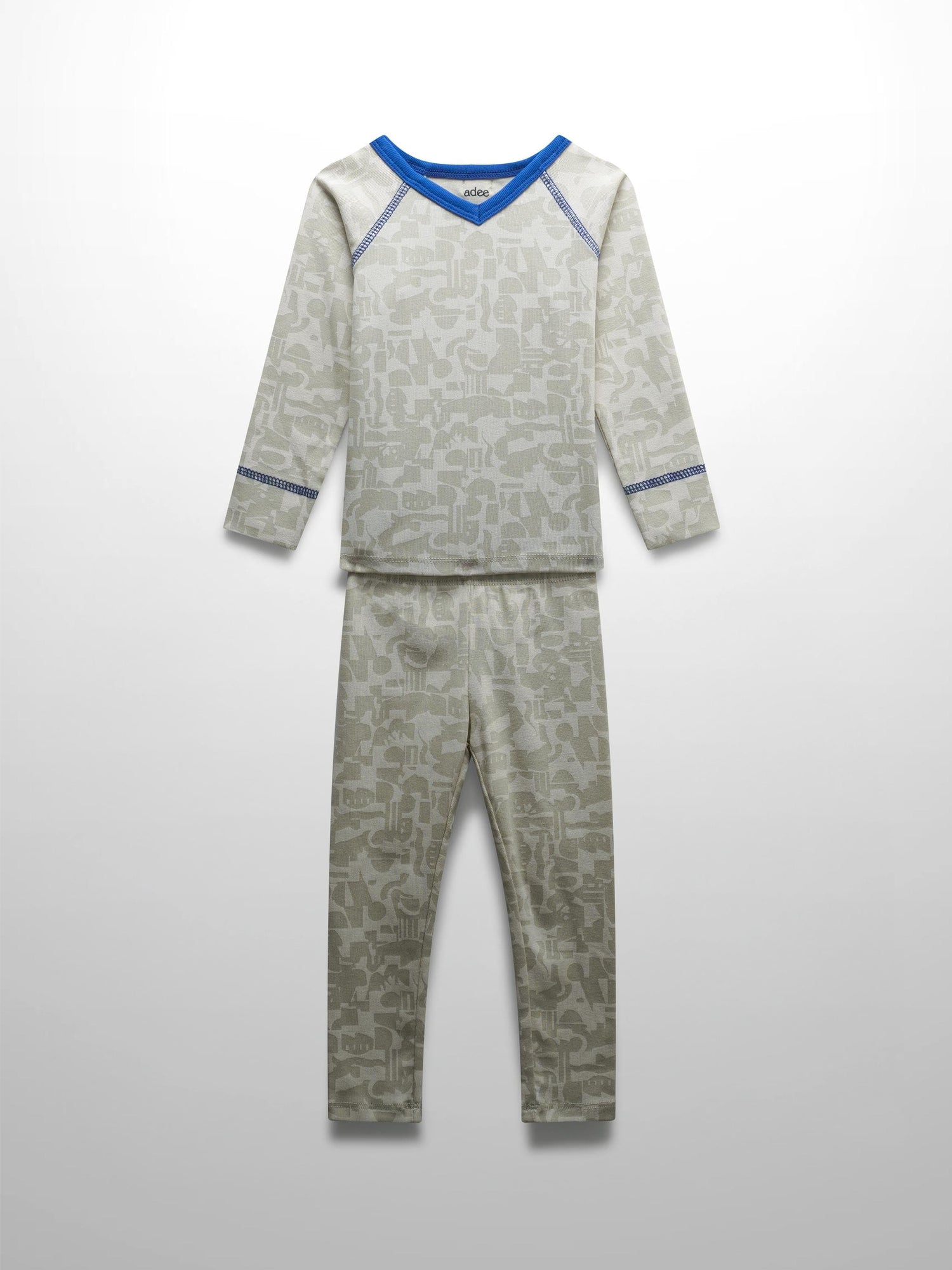 Abstract Pajamas-Blue