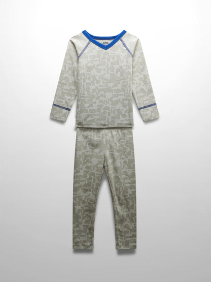 Abstract Pajamas-Blue