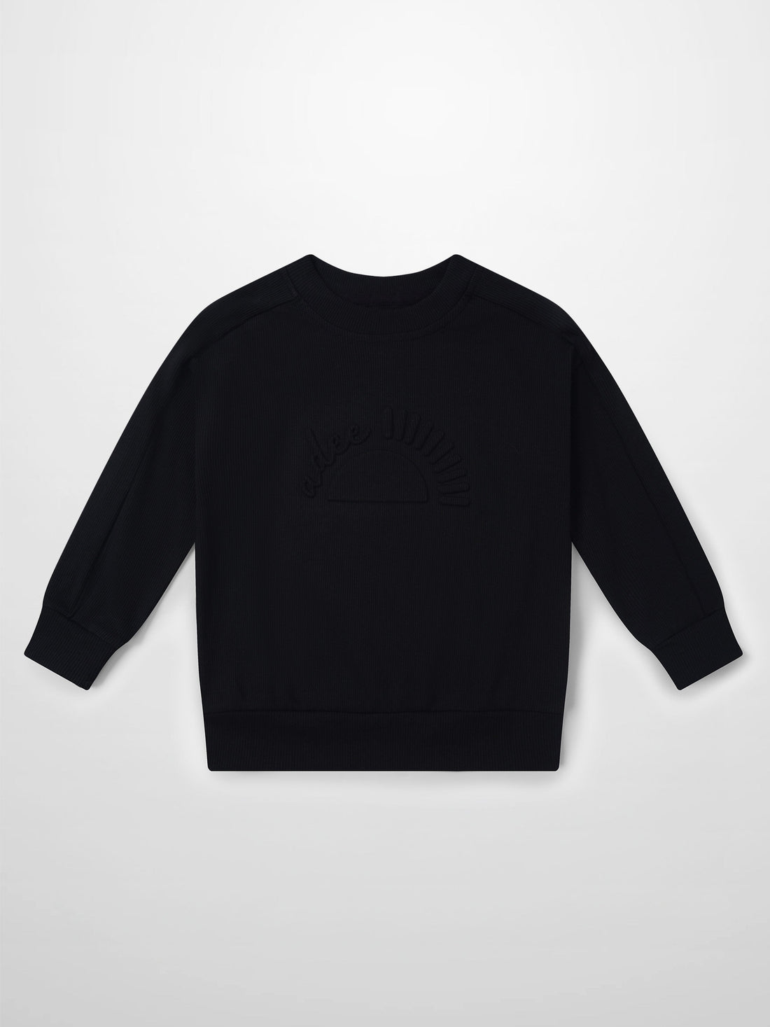 Embossed Logo Sweatshirt - Black