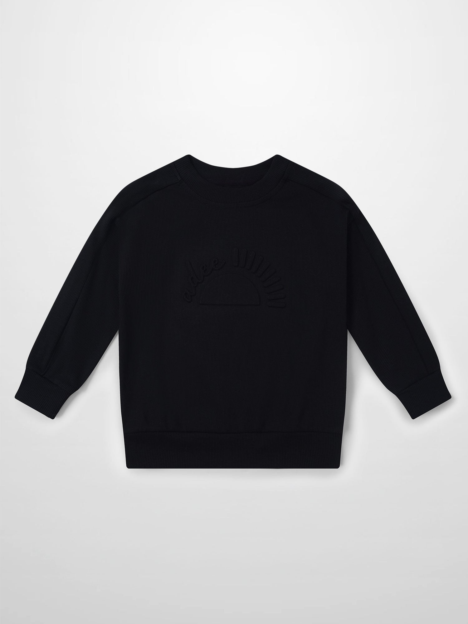 Embossed Logo Sweatshirt - Black