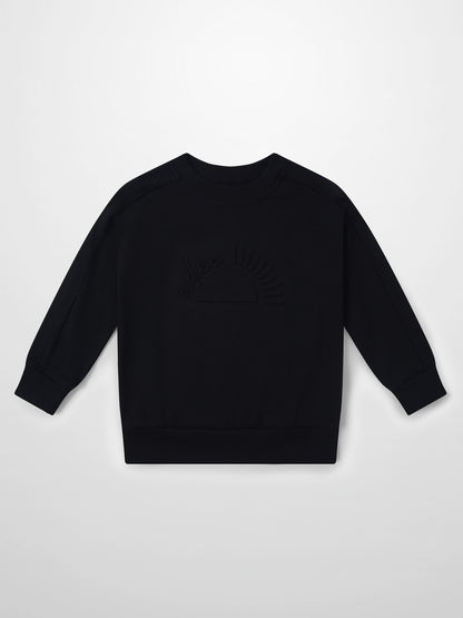 Embossed Logo Sweatshirt - Black