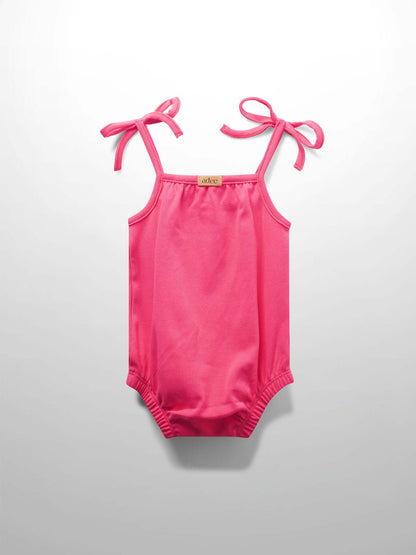 Baby girl pink romper outfit