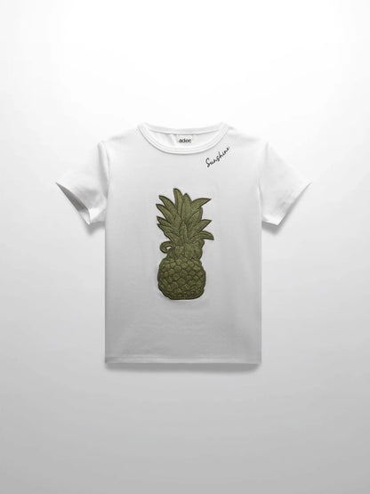 Pineapple Denim Short Sleeve Shirt