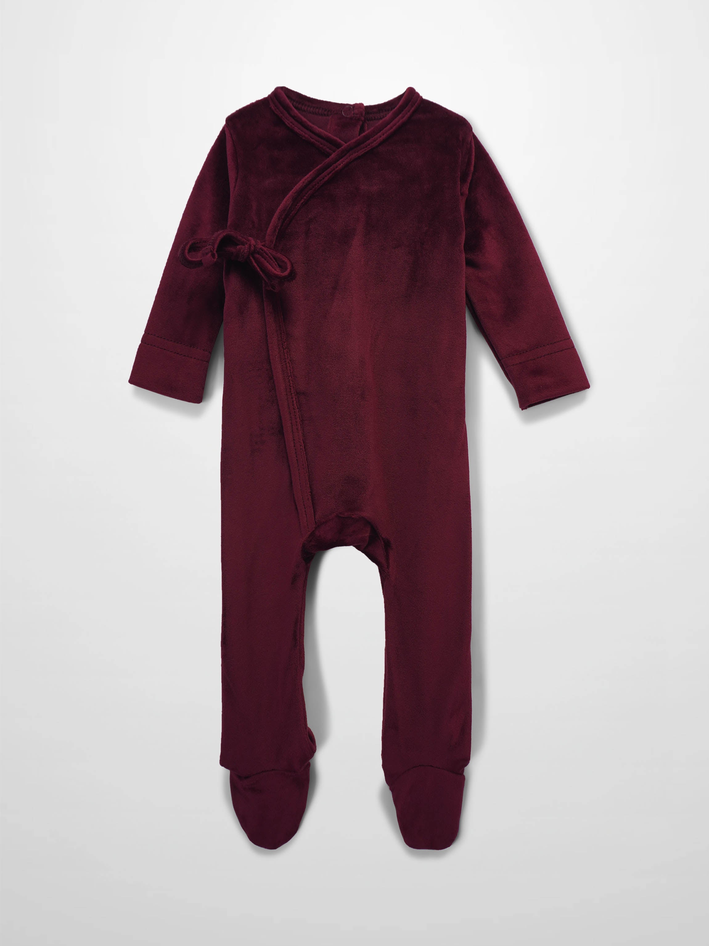 Velour Crossover Stretchy - Burgundy