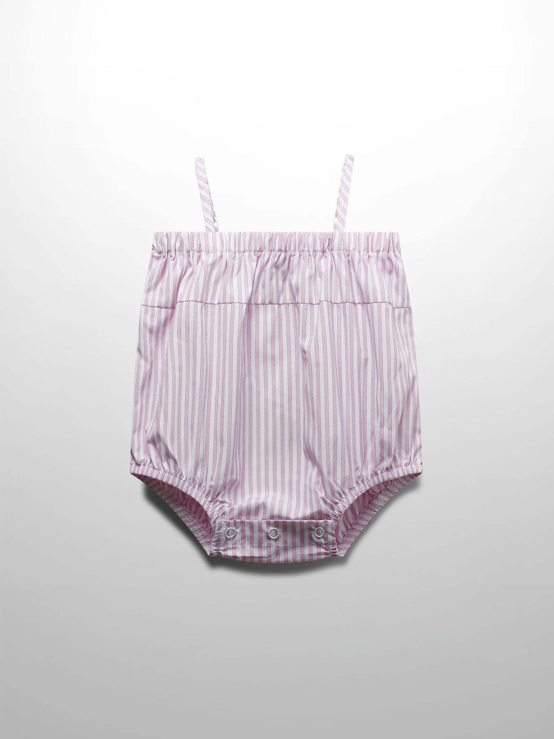 Light pink striped baby romper