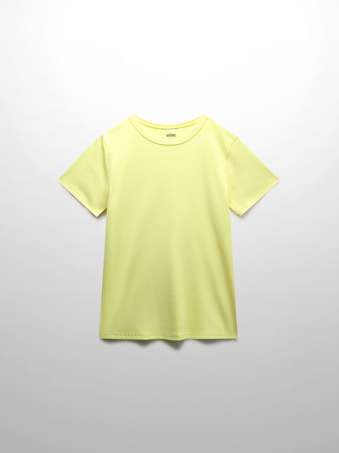 Yellow Ribbed T-Shirt