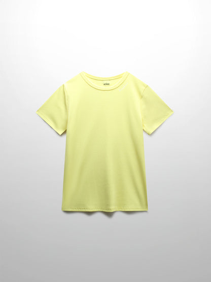 Yellow Ribbed T-Shirt