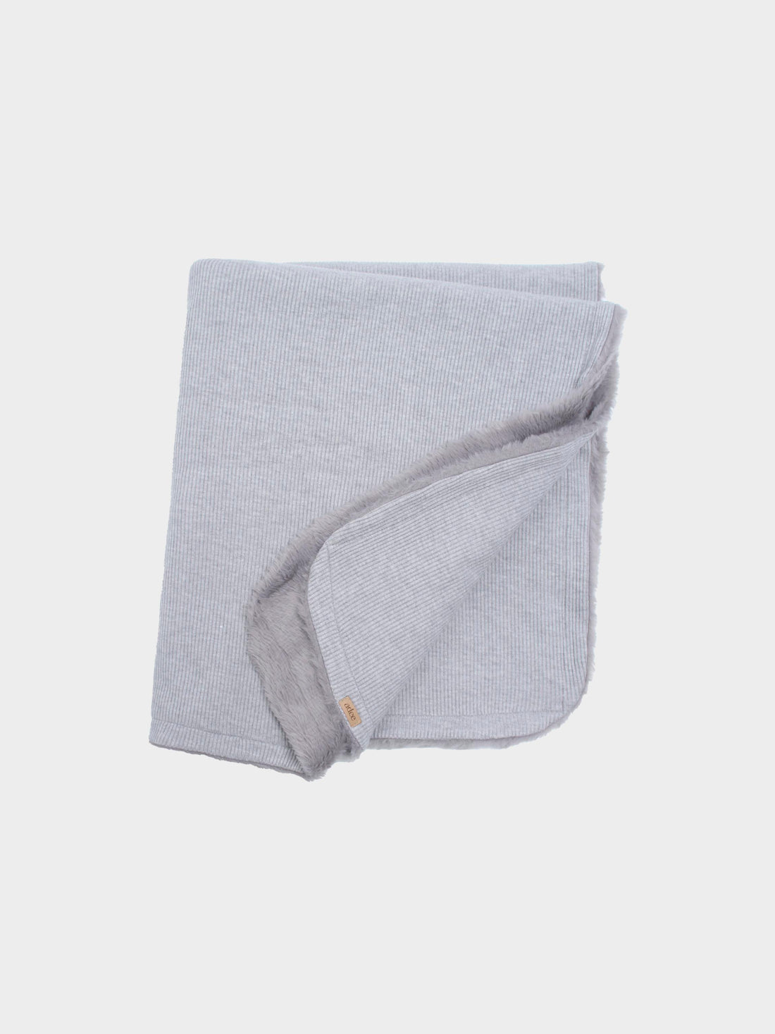 Plush Fur Blanket- Grey