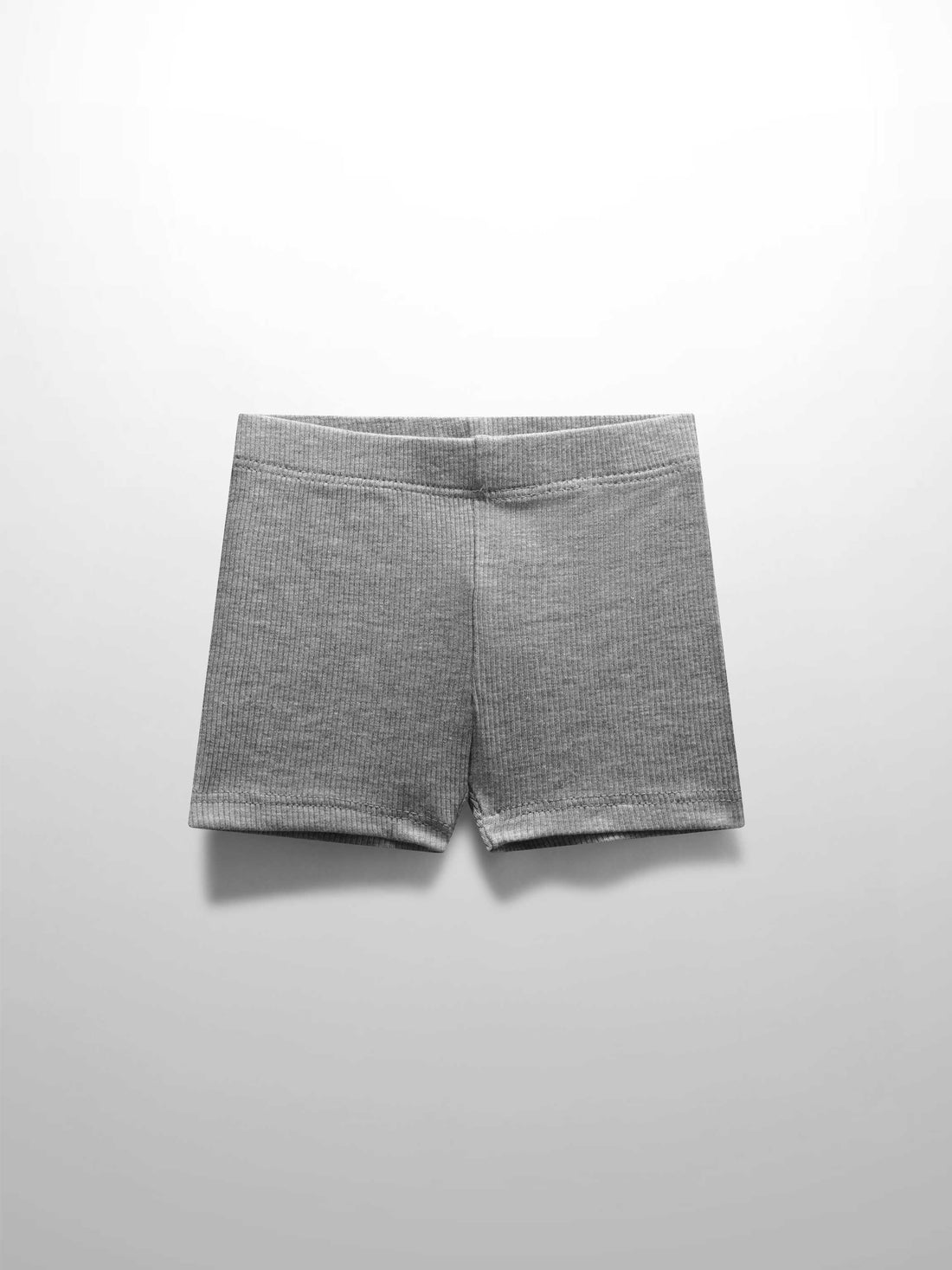 Biker Shorts Thin Ribbed- Grey