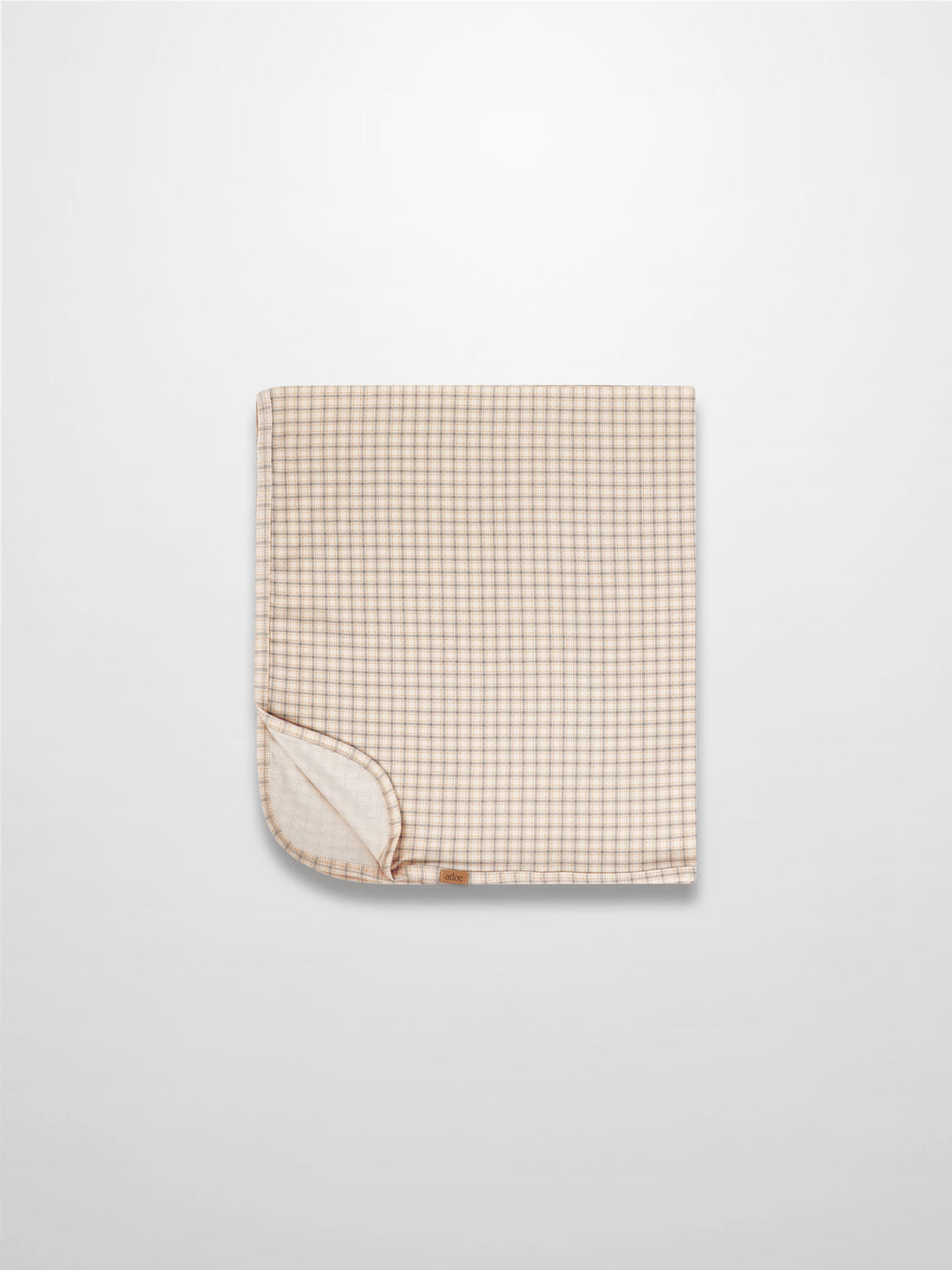 Oatmeal Grid Blanket - Blue