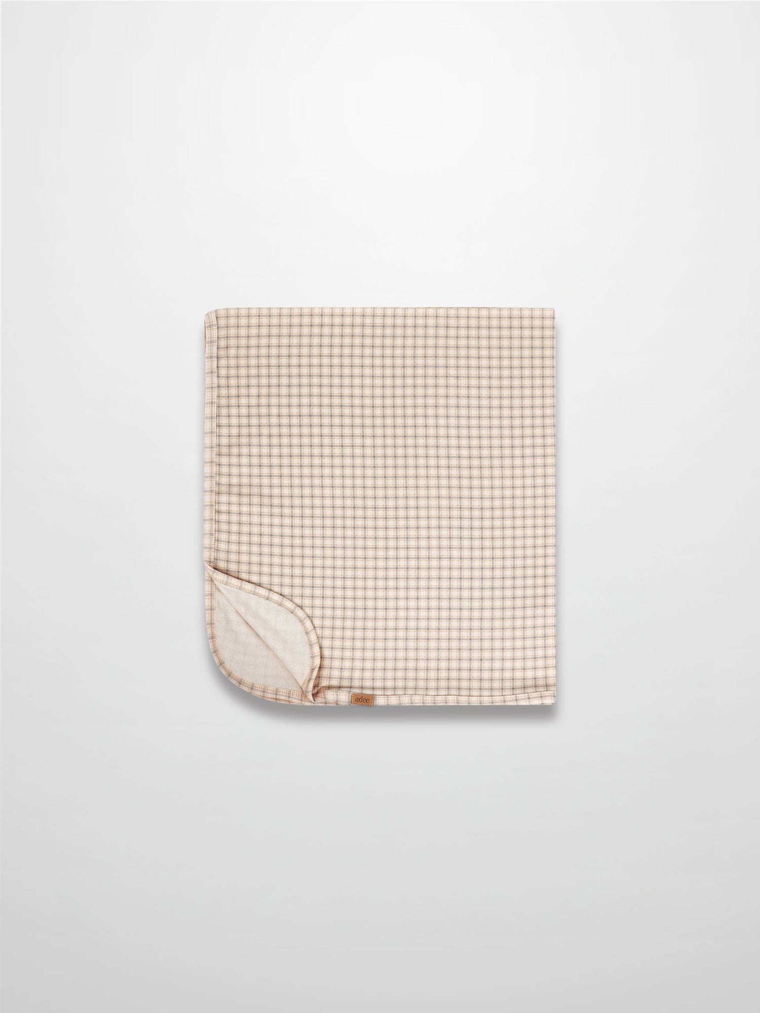Oatmeal Grid Blanket - Blue
