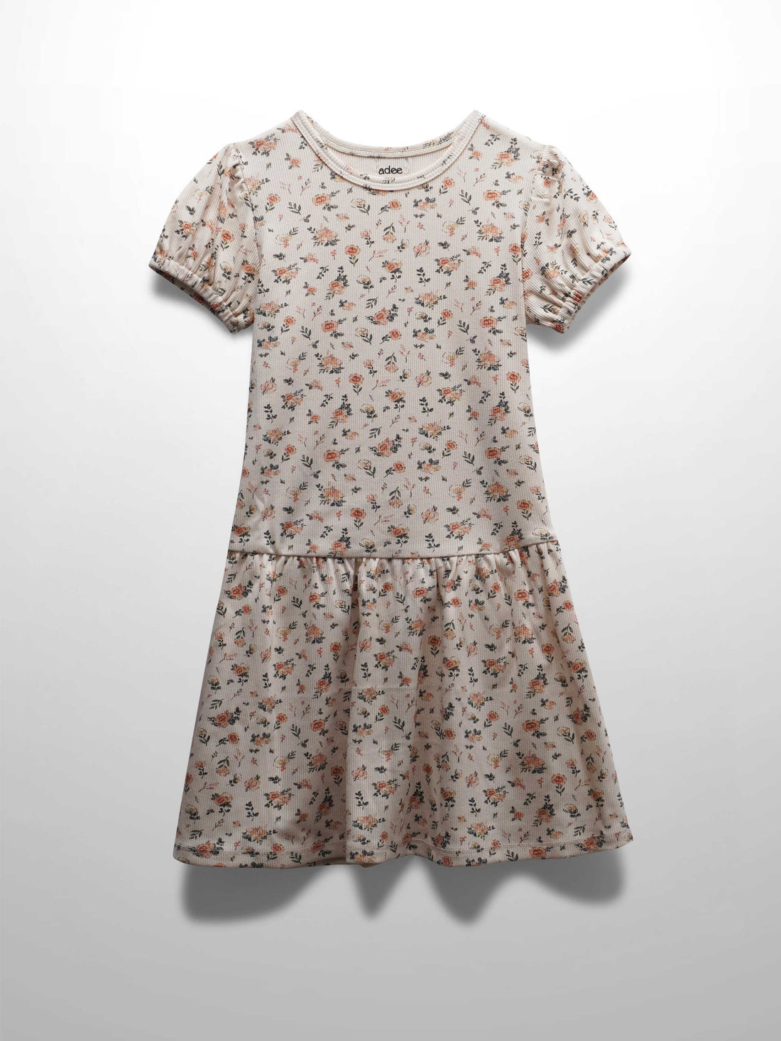 Petit Floral Dress- Short Bubble Sleeve