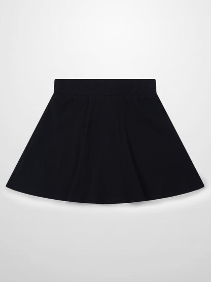 Embossed Logo Skirt - Black