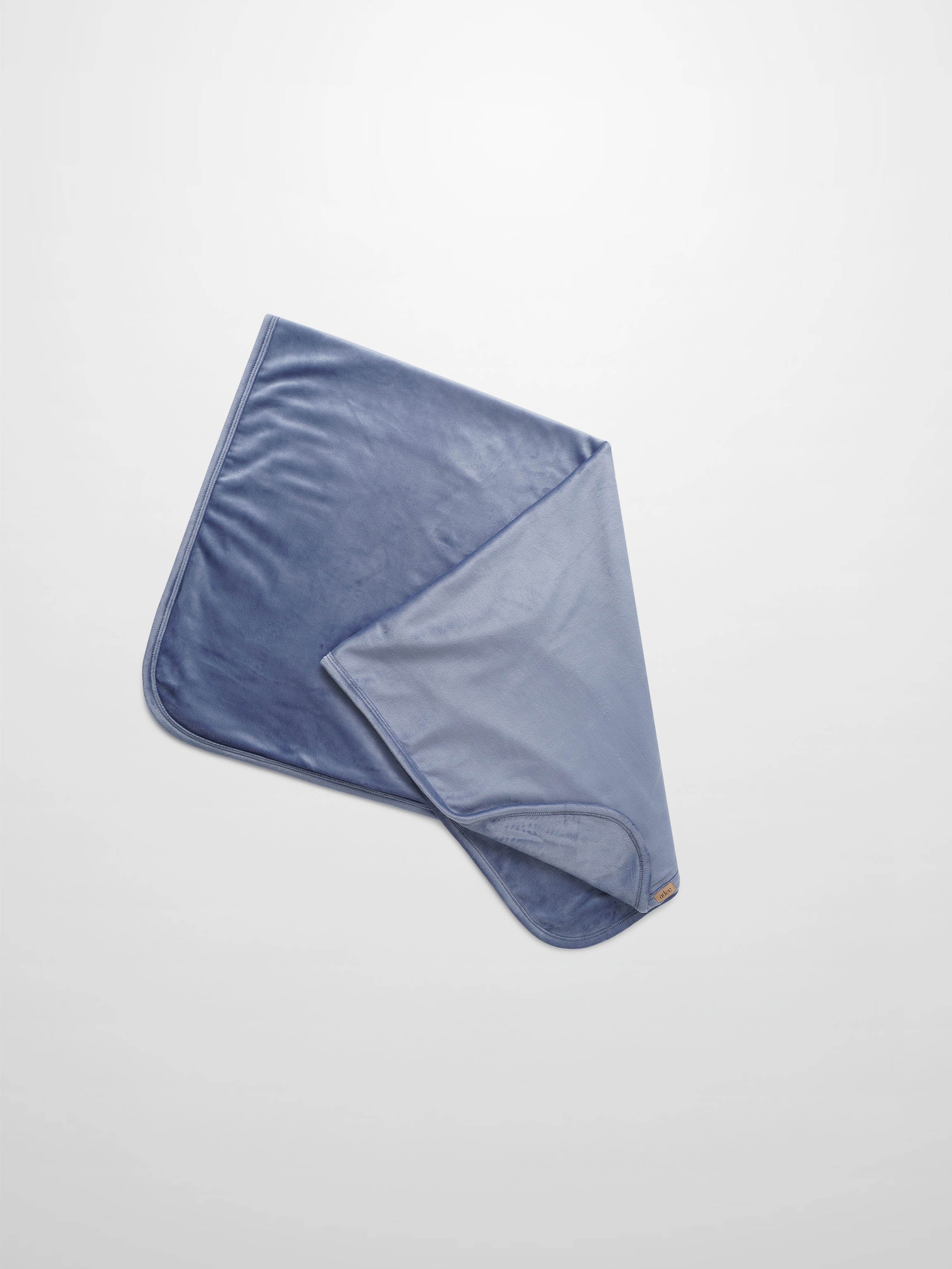 Velour Crossover Blanket - Slate Blue
