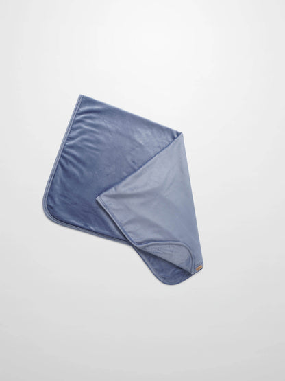 Velour Crossover Blanket - Slate Blue