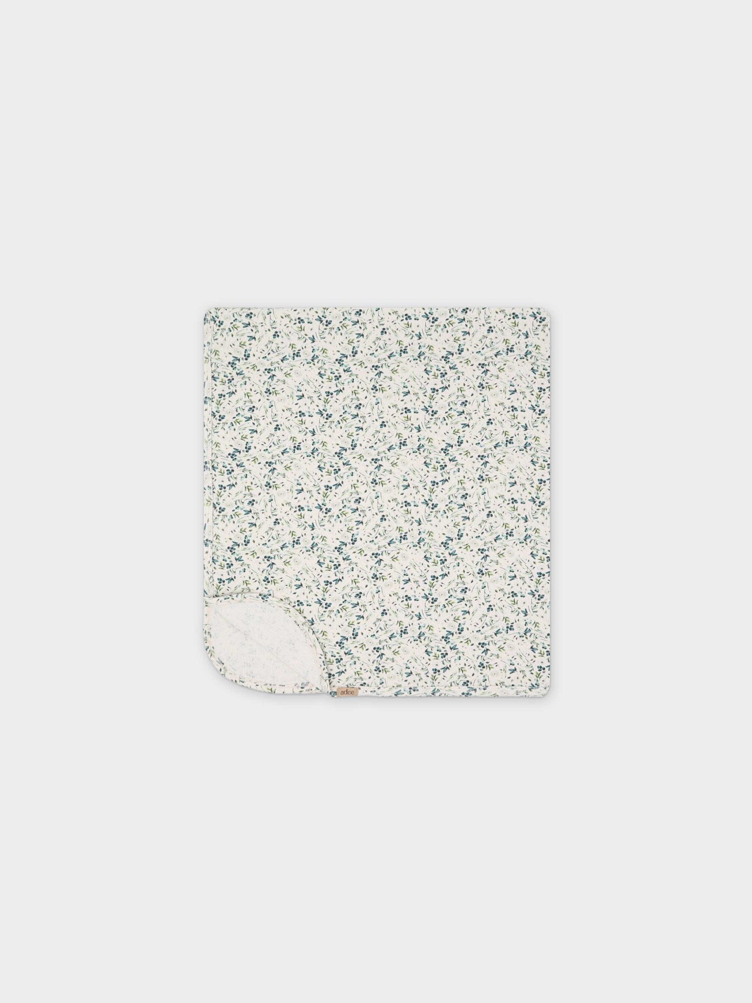 Teal Leaves- Blanket