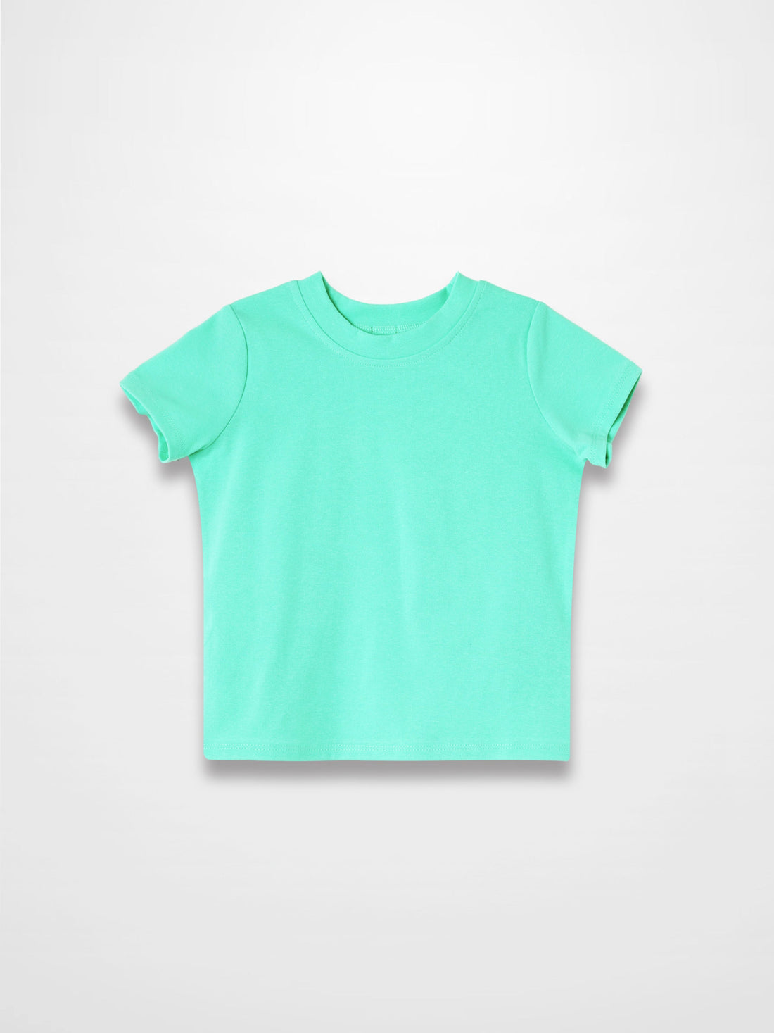 Thin Ribbed T-Shirt - Mint Green