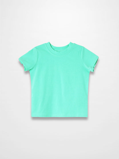 Thin Ribbed T-Shirt - Mint Green