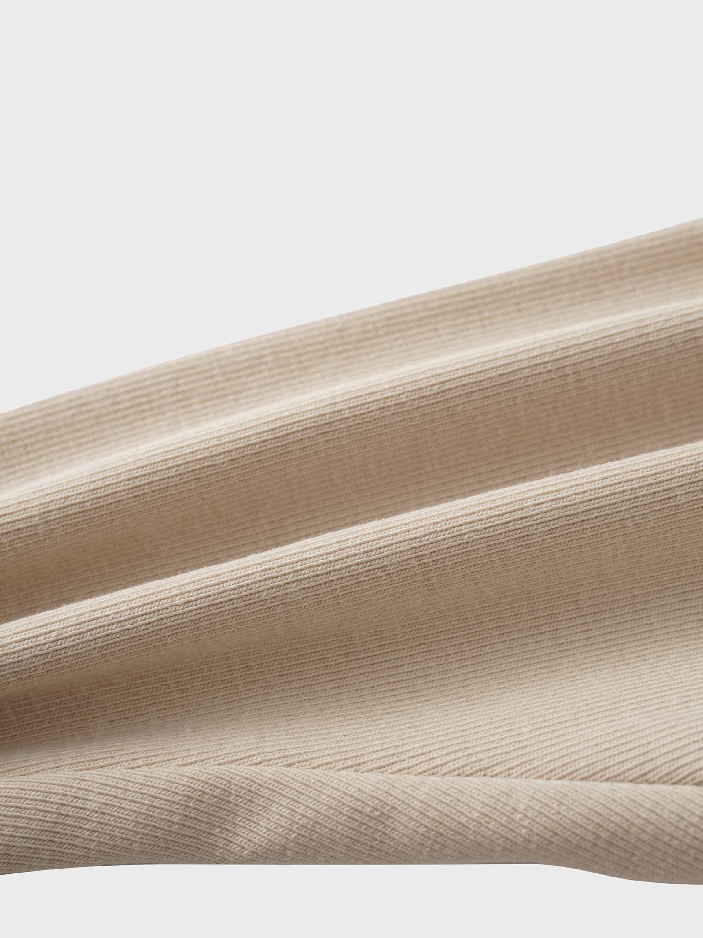 Non Ribbed Leggings - Taupe