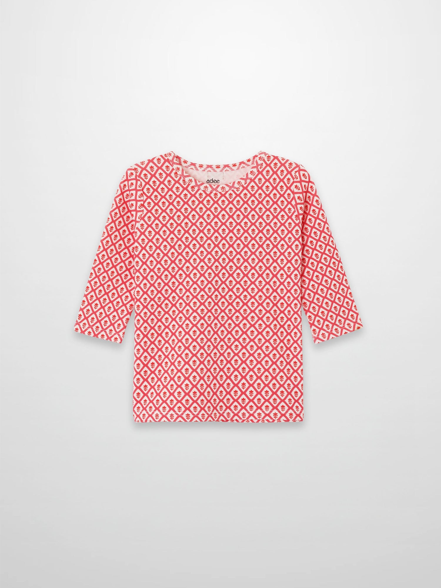 Diamond Flower T-Shirt - 3/4 Sleeve