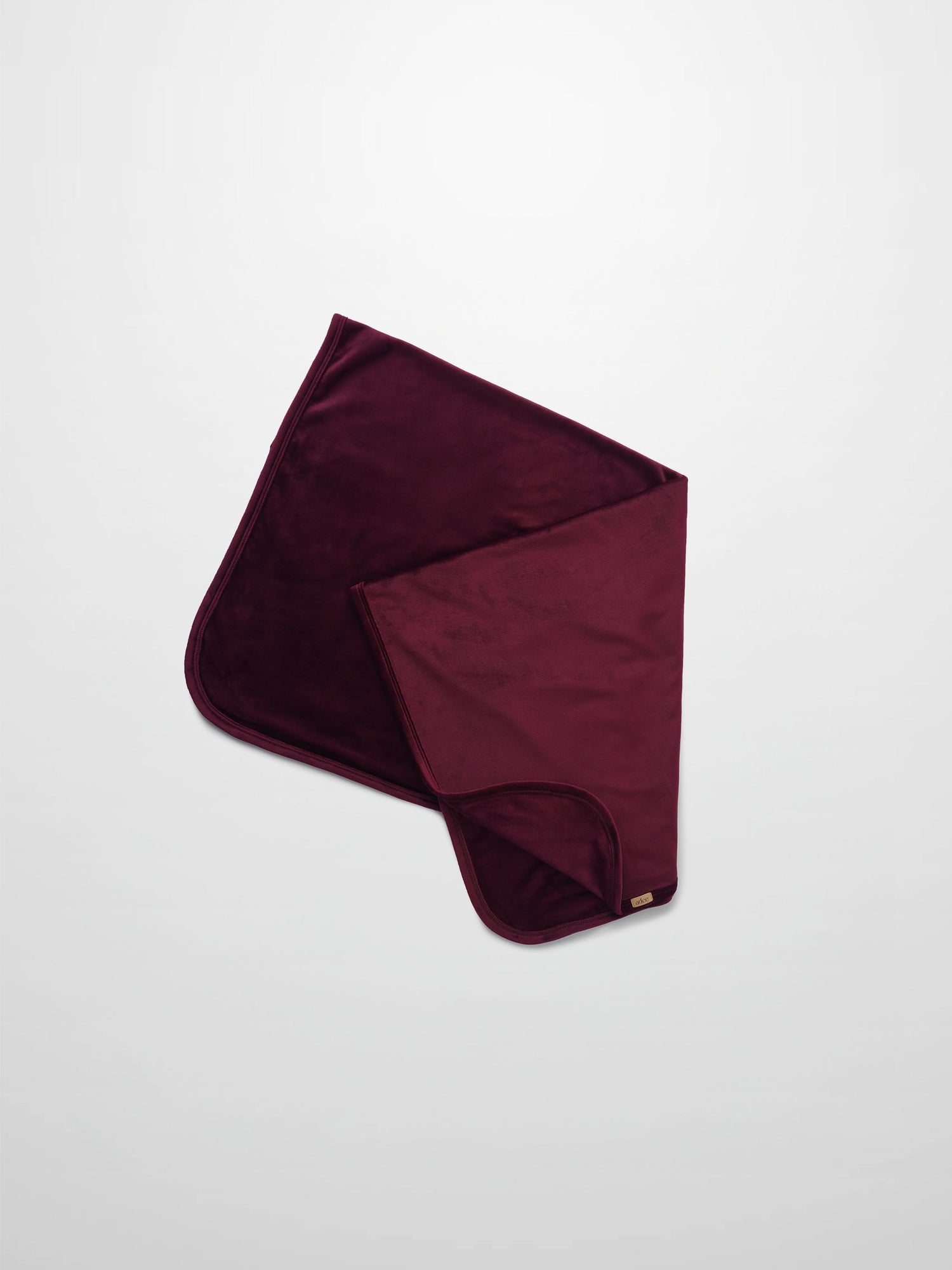 Velour Crossover Blanket - Burgundy