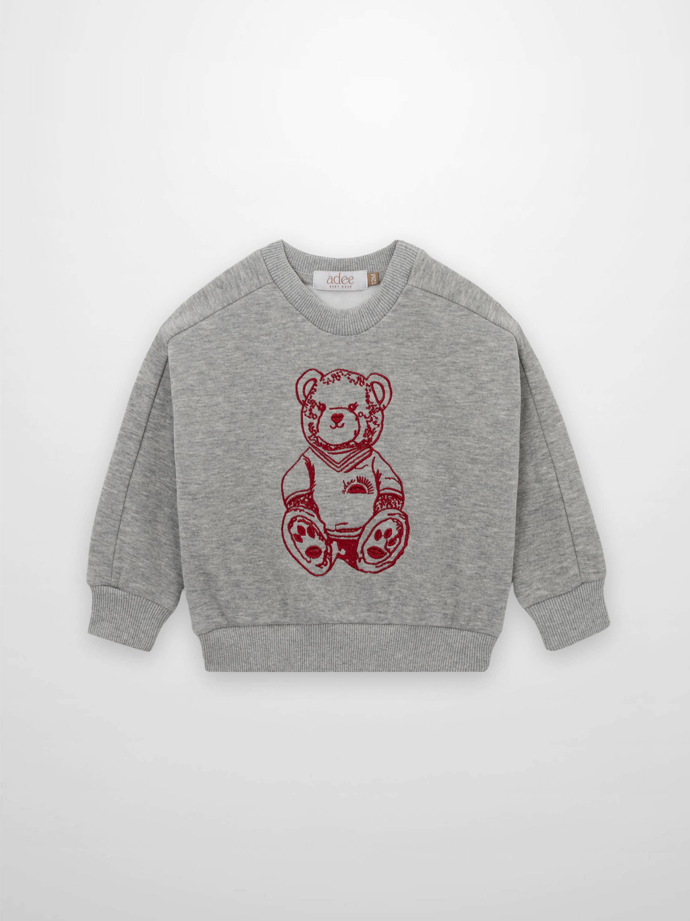 Teddy Bear Sweatshirt - Red