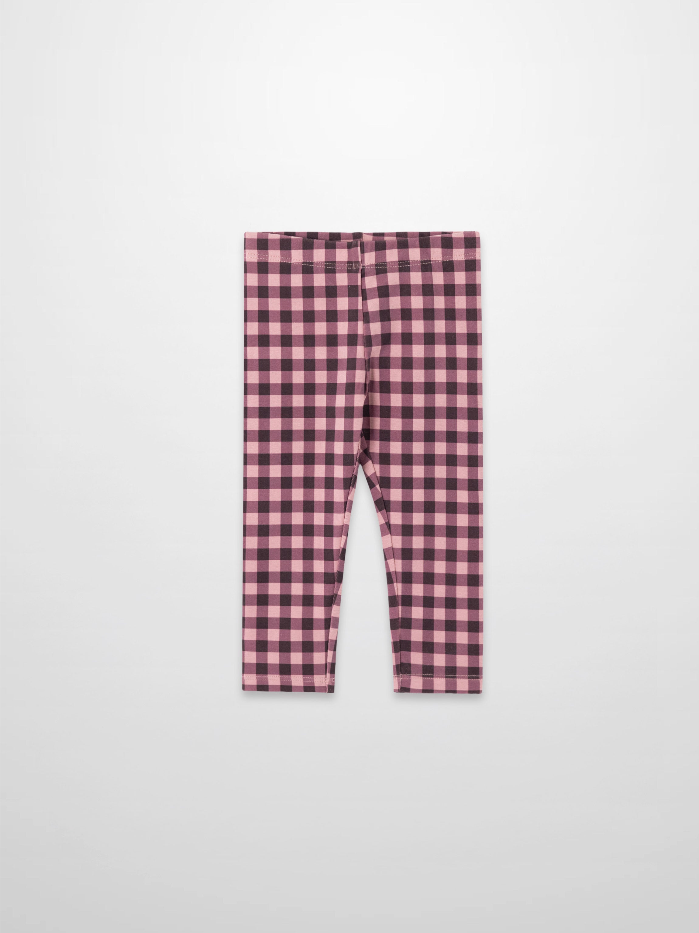 Gingham Pajamas - Burgundy