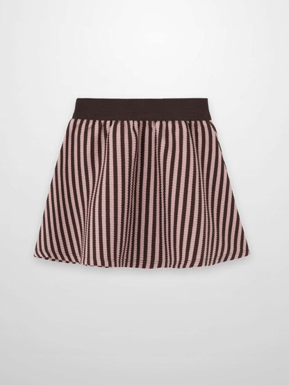 Striped Skirt - Brown &amp; Pink