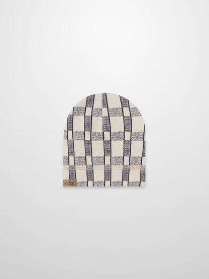 Windowpane Beanie - Blue