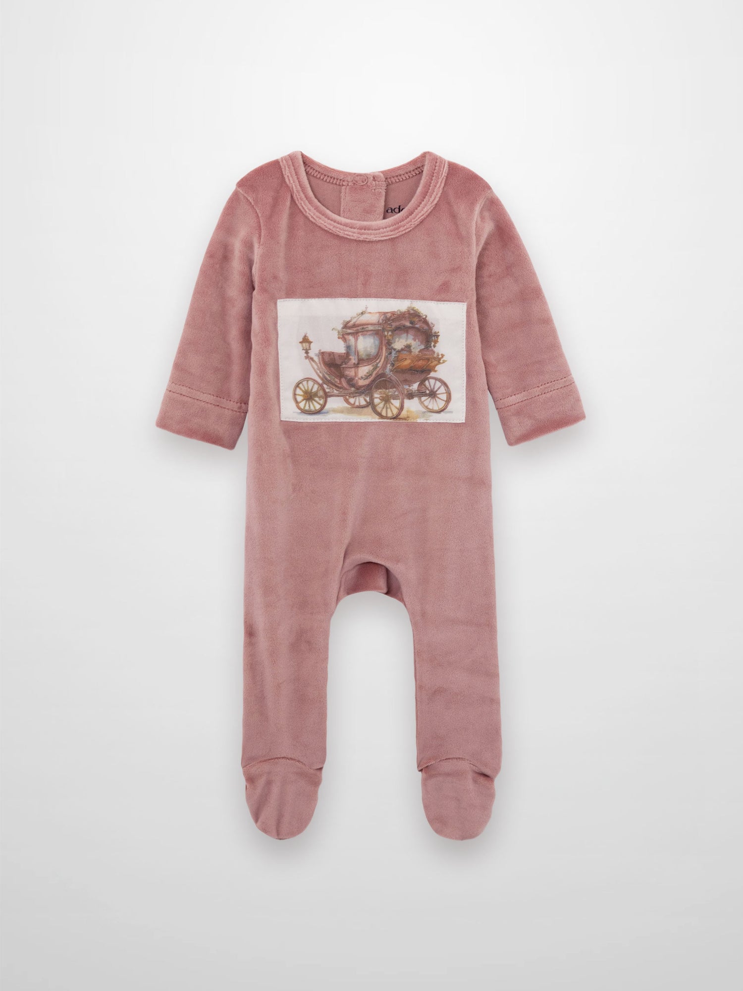 Velour Carriage Stretchy - Pink