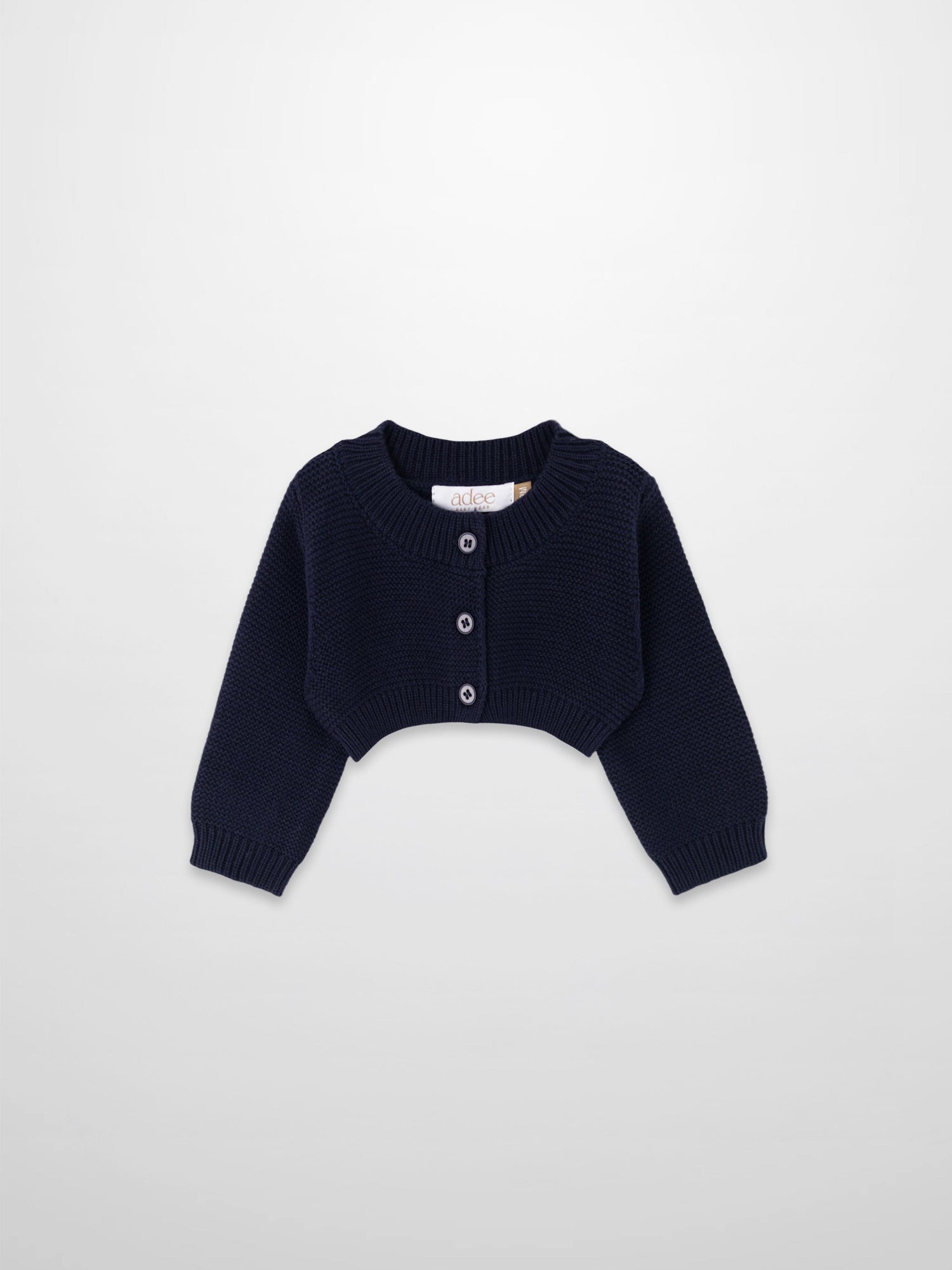 Cropped Cardigan - Navy