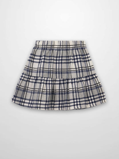 Plaid Skirt - Blue