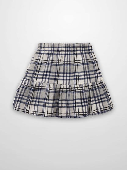 Plaid Skirt - Blue
