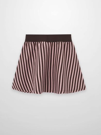 Striped Skirt - Brown &amp; Pink