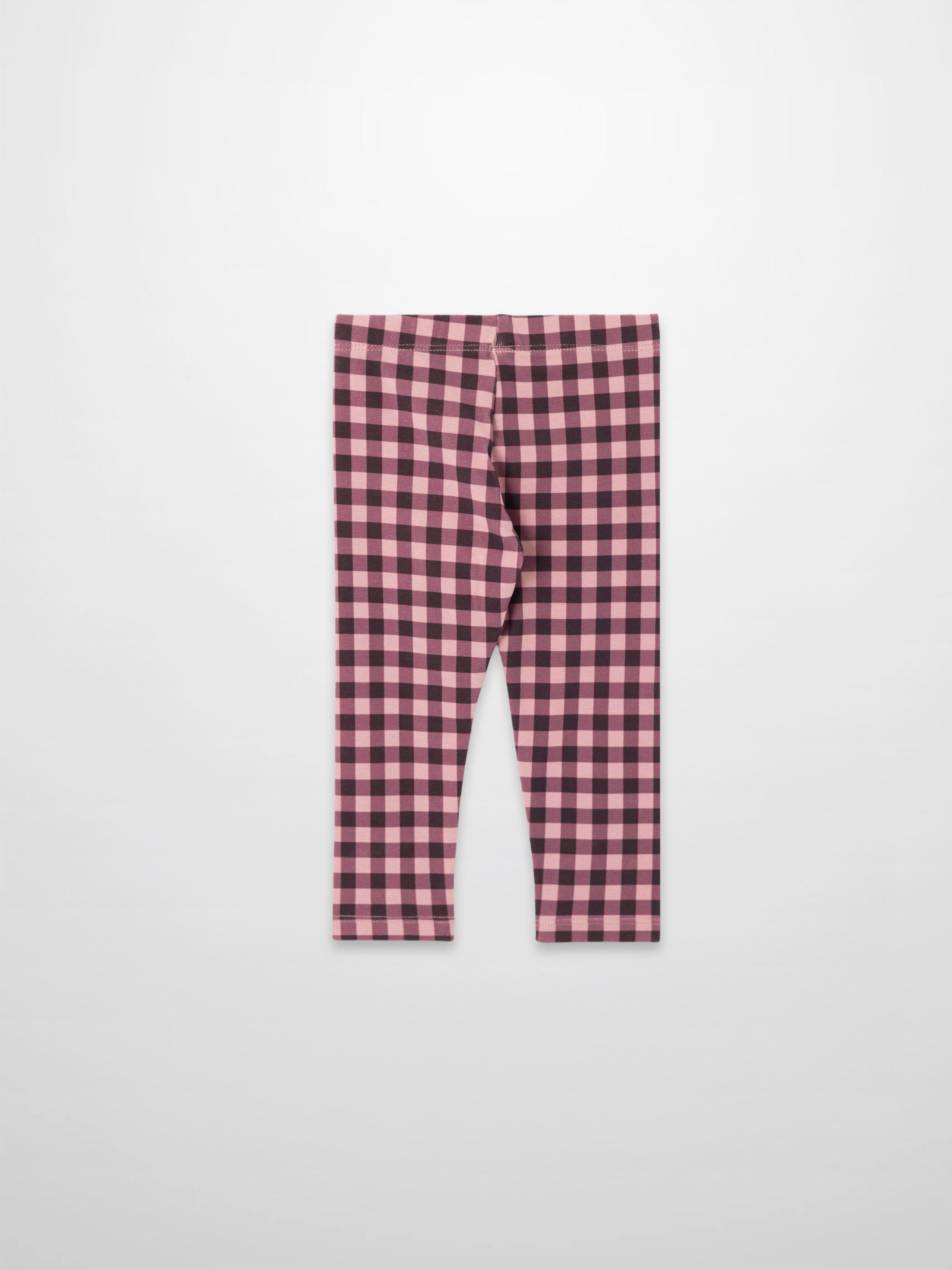 Gingham Pajamas - Burgundy