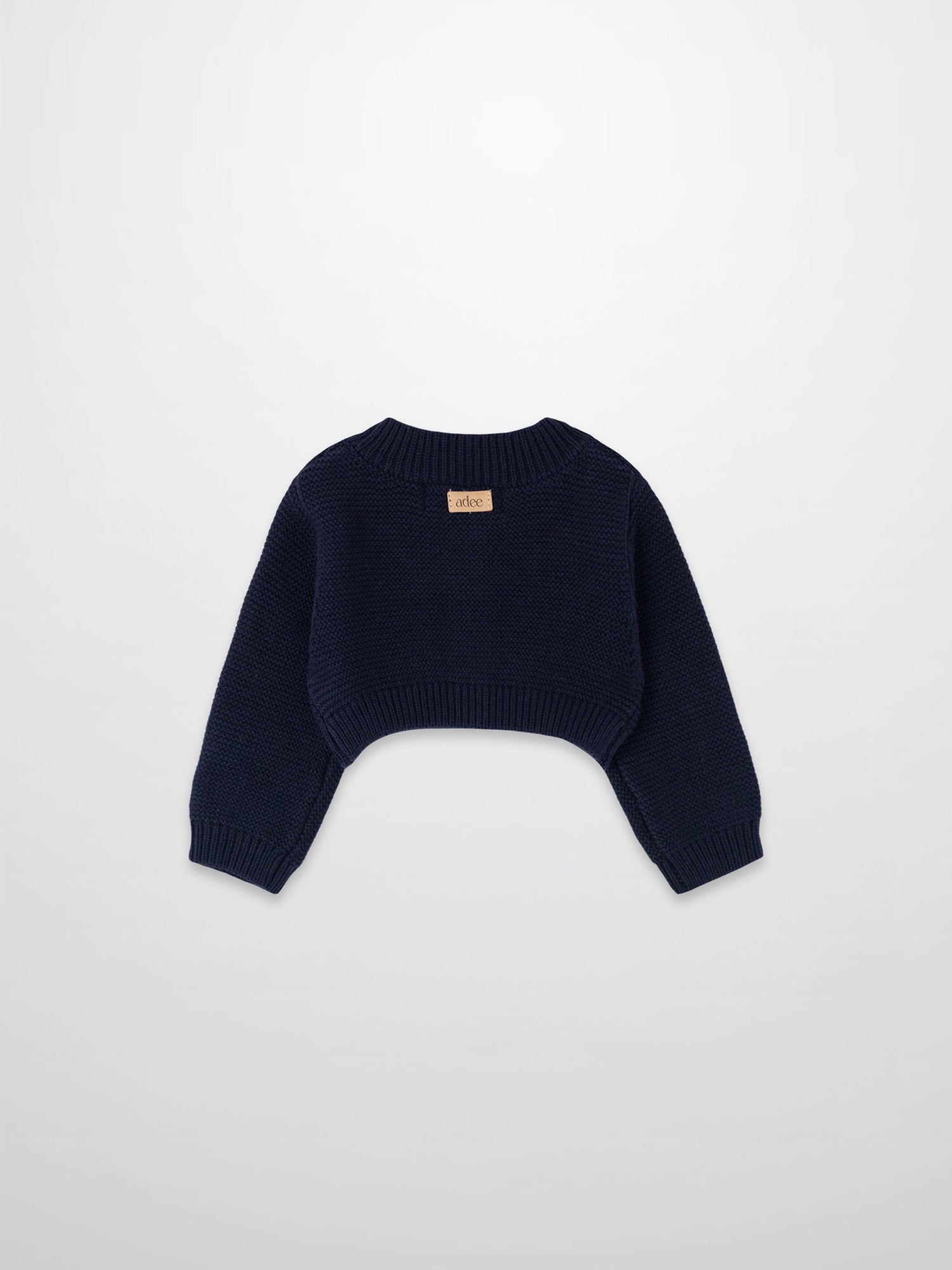 Cropped Cardigan - Navy