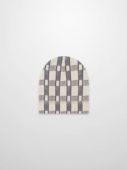 Windowpane Beanie - Blue