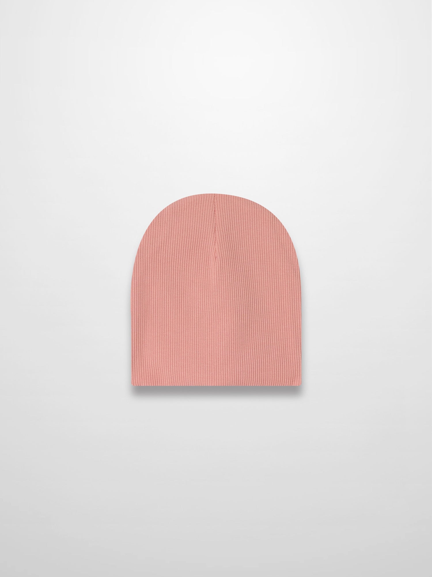 Thin Ribbed Beanie-Light Pink